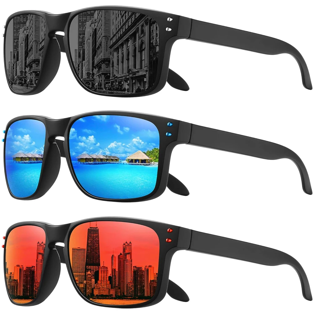 Shopify Sourcing Agent 2024 Fashion Polarized Square Sunglasses Finish HD UV Protection SunGlasses For Men and Women