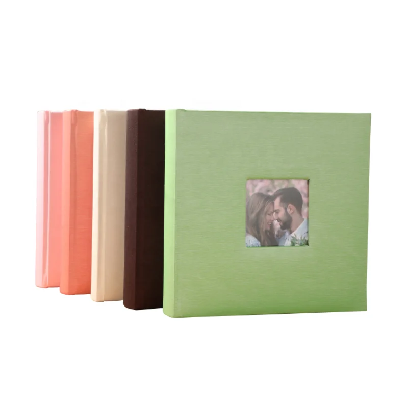 Guanmei Cloth cover book bound paper slip in photo album 4x6 pp pocket wedding photo albums 4*6 200 pictures