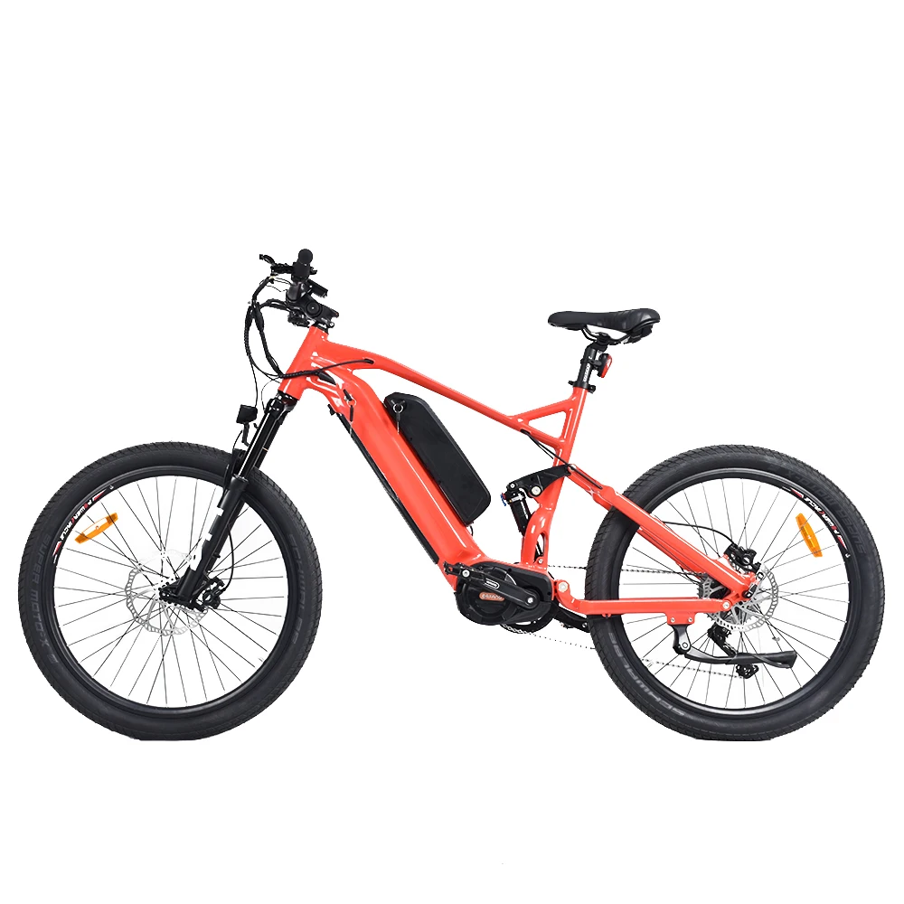 High power  Mid Drive 2 Wheels Mountain bike Dual Battery Electric Bicycle