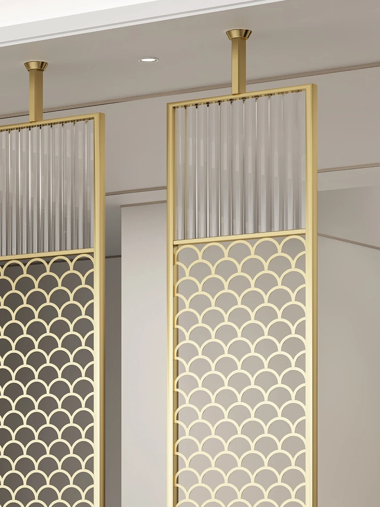 Modern design stainless steel screen partition fixed room divider for wall decor salon panel gold room divider