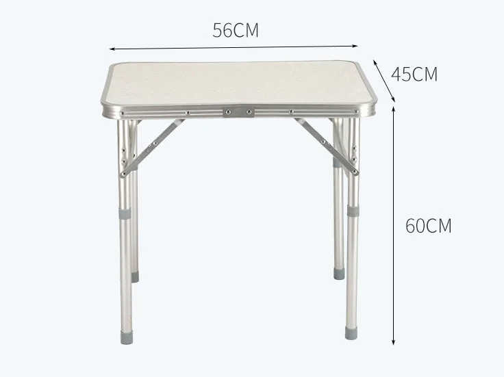 Factory Supply Discount Price Camping Chair Folding Dining Table Aluminium alloy High Top Plastic Table Outdoor Portable Tables