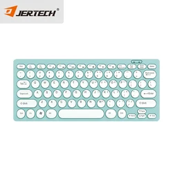 Jertech DK500 Best Seller 2022 Cartoon Blue Spanish Arabic Language Keyboard Office Colorful Wired Mini 60% Keyboards