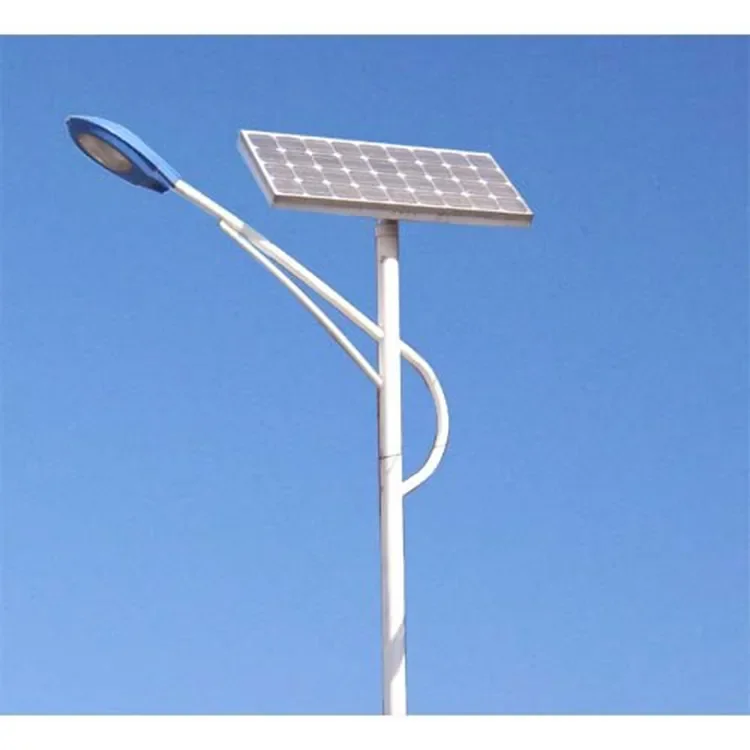 Single Double Arm Solar Energy Street Light Warm White 40W 60W 80W Super Brightness Outdoor Waterproof Poly Cells Panel Solar St