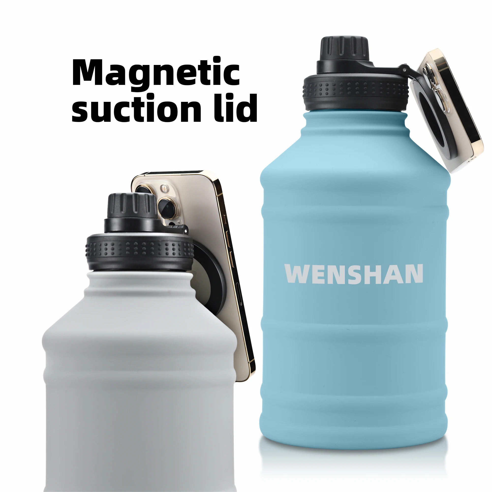 Держатель для телефона с магнитной крышкой бутылка воды из нержавеющей стали магнитное притяжение вашего мобильного адаптироваться к нескольким возможностям