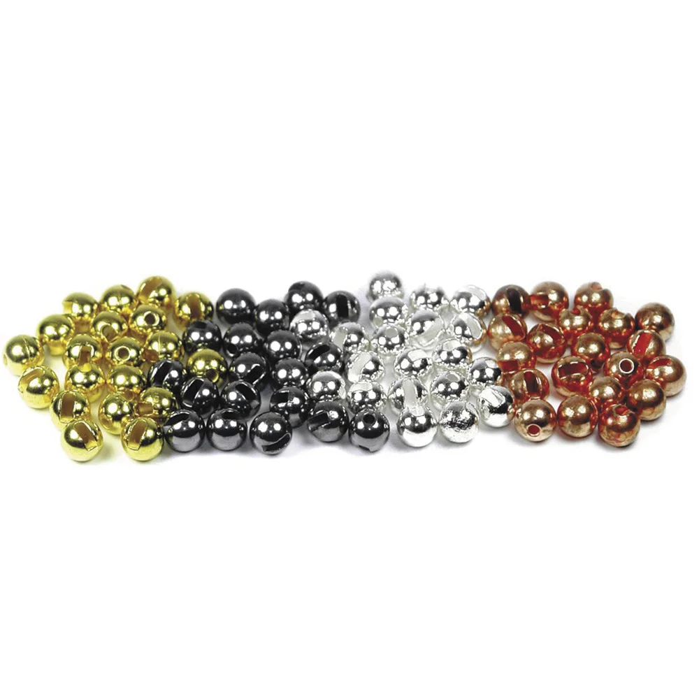 Slotted tungsten beads for fly fishing, nymph head, dry head, flies BTI-08A-014(B13)