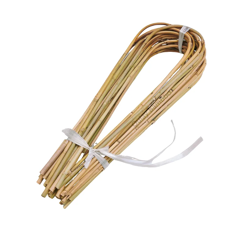 Plant Factory Direct Supply Handmade 18/24 inch Bamboo U Trellis Decoration Garden Hoop Stakes for Indoor Plant Trellis