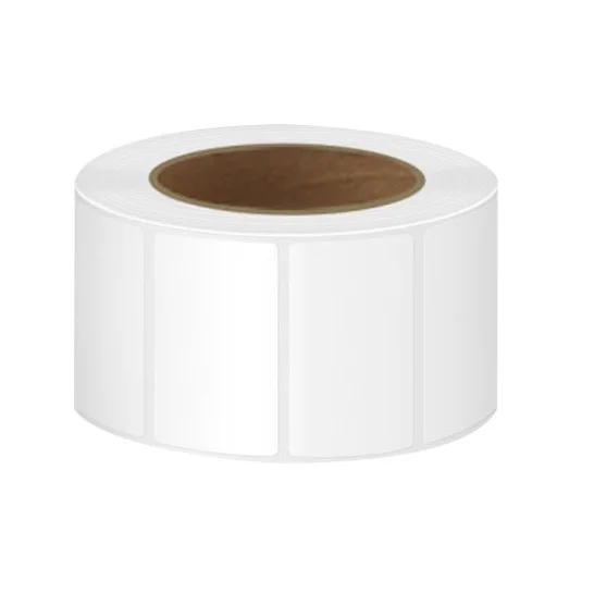 Hot Sell Customized Size Strong Glue Remove White Sticker Adhesive Label Roll