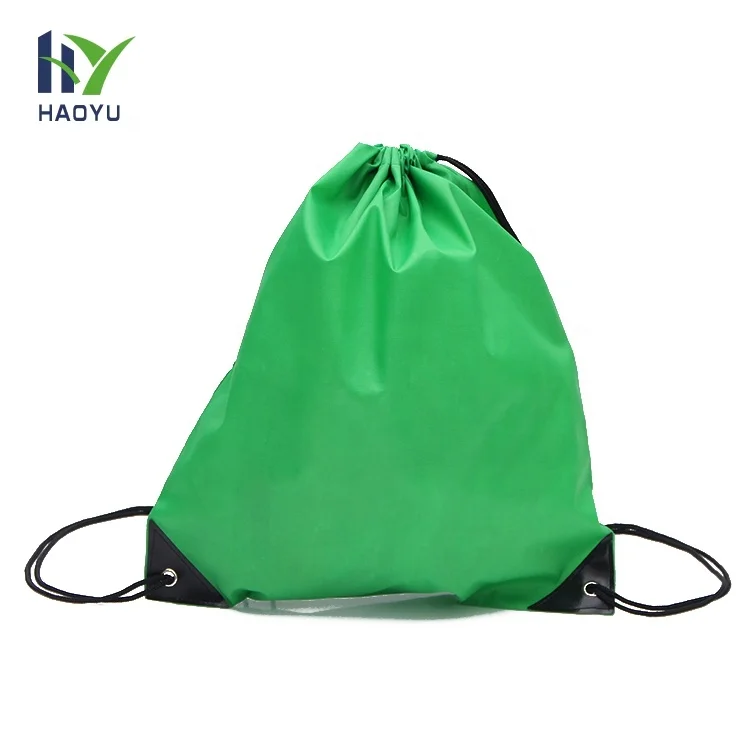 Waterproof 210D polyester drawstring backpacks custom logo