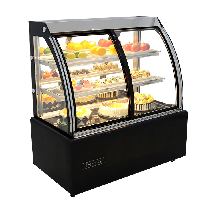 2022 Hot Seller Luxury USA Cake Display Chiller Showcase with LED Lighting