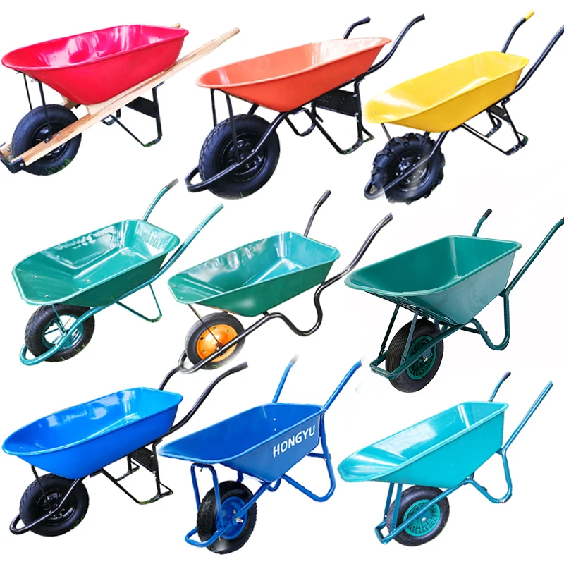 WB7200 Wholesale High Quality 100 Litre Heavy Duty Wheel Barrow Construction Wheelbarrow