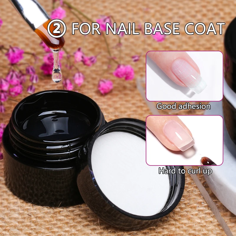 Clear Transparent Wholesale Bulk Private Label Building-Gel Nail 3-in-1 base&shape&build&extension gel