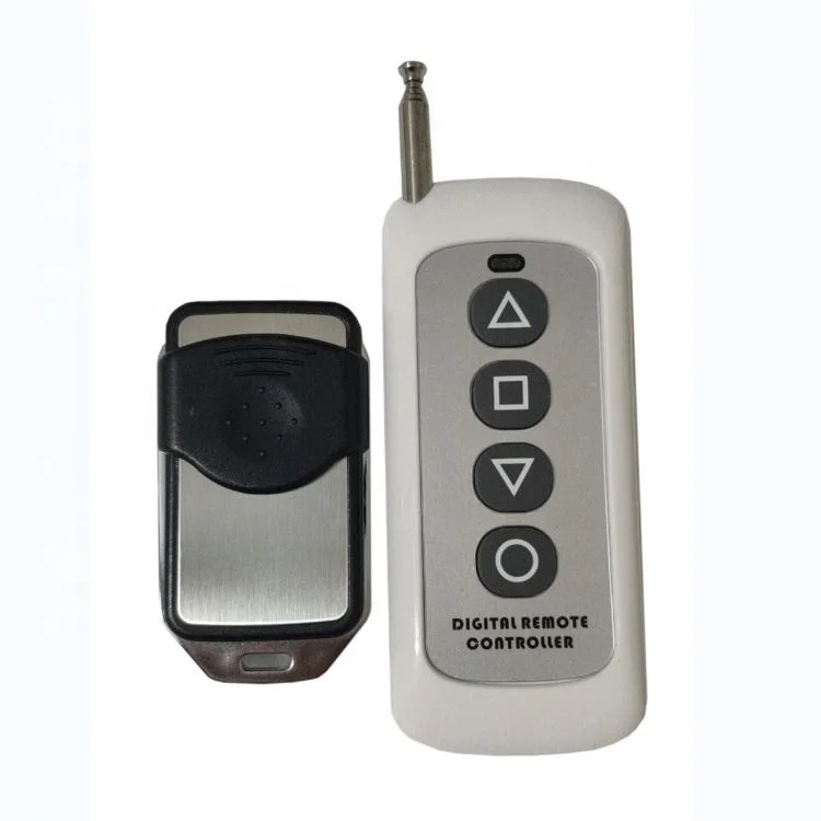 315/433MHz DC 12V 2CH RF Wireless Remote Control Switch System Receiver + 5 2-Button Transmitters For Appliance Gate Garage Door