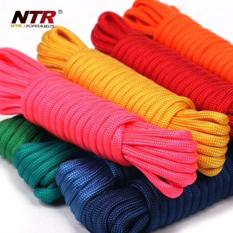 Hotsale customized 3mm parachute cord PP outdoor camping survival rope