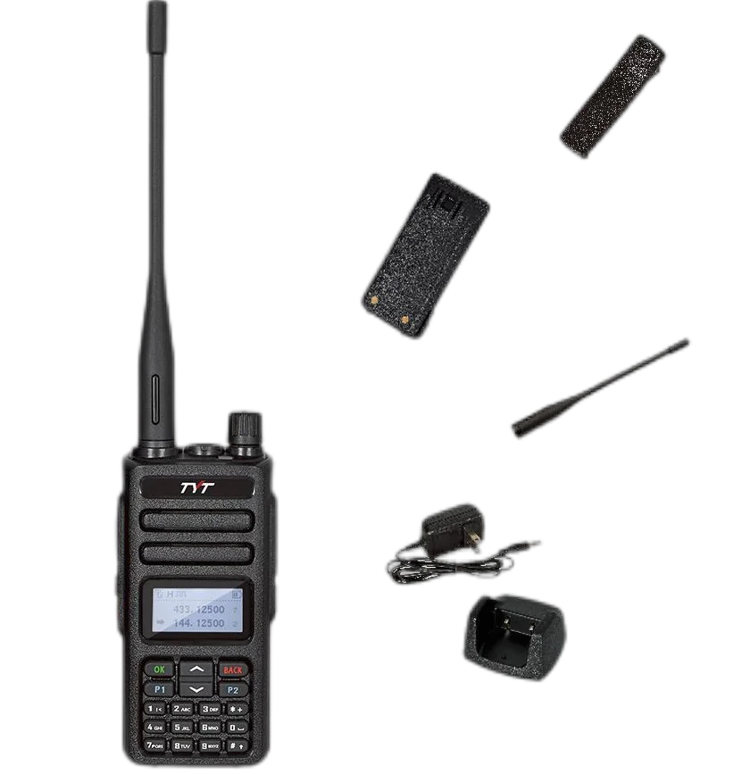 Dual band digital walkie talkie 5W dmr transceiver with earphone & CPS MD-750