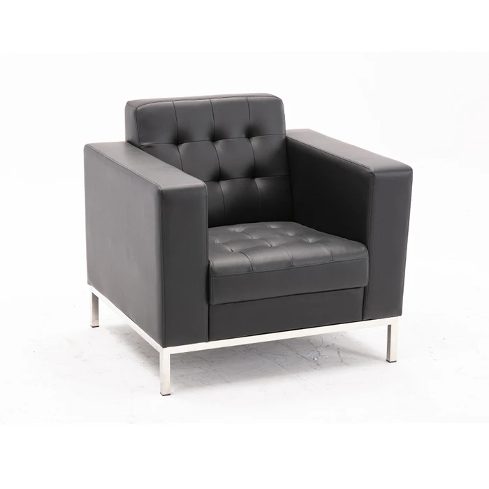 Nordic three seat sofa set furniture leather sofa for office