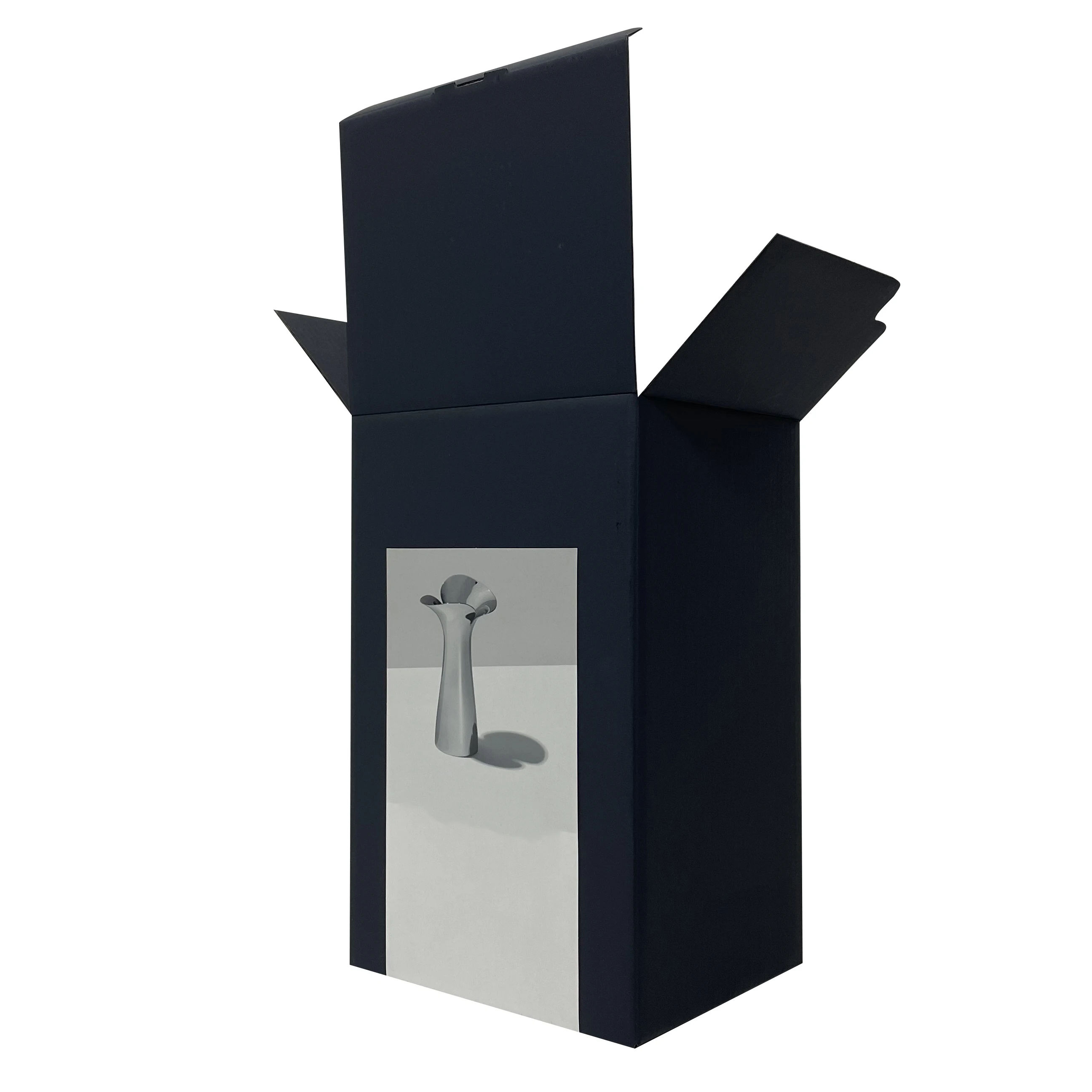 Custom vase colored corrugated cardboard delivery box with compartments cardboard