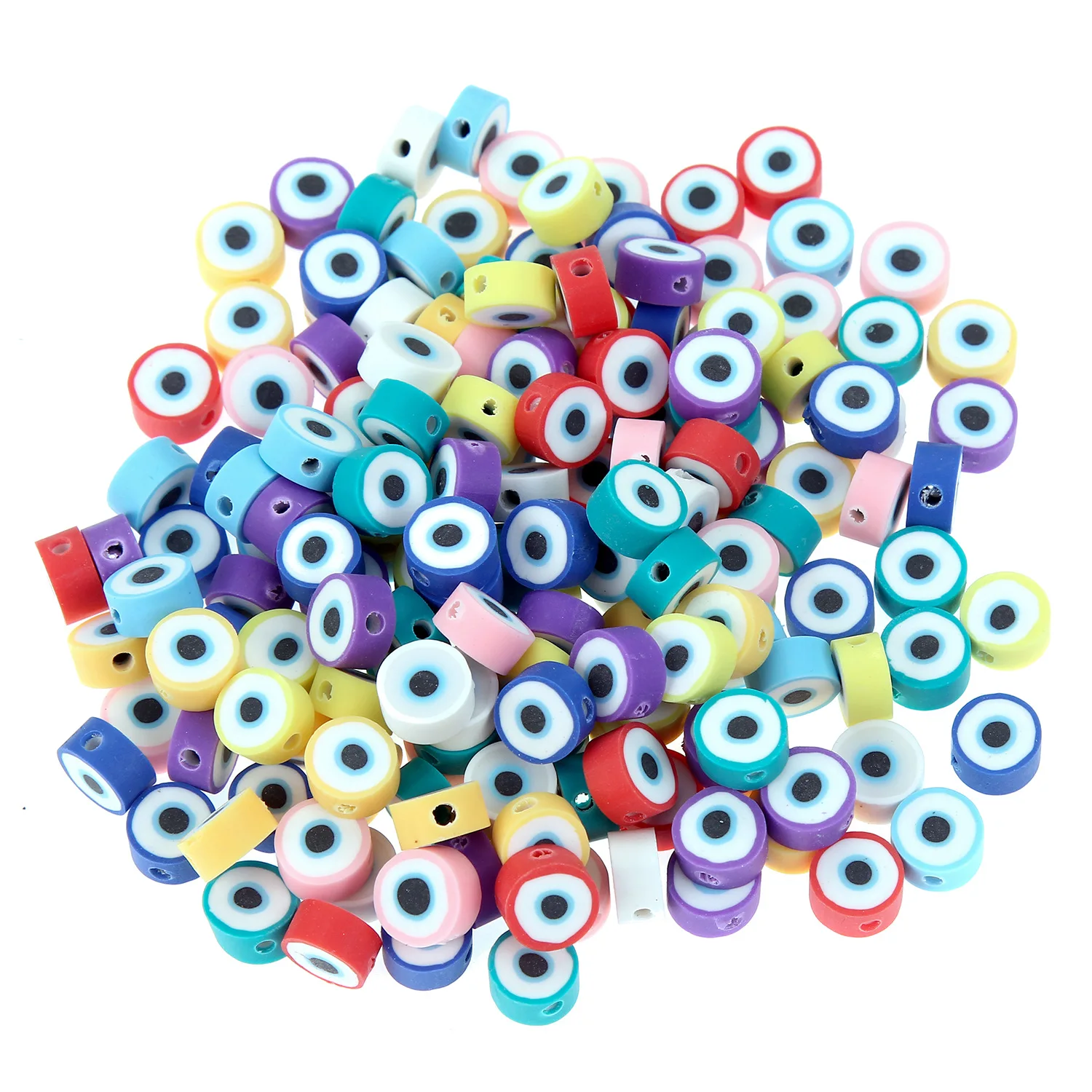 10mm Colorful Soft Pottery Ceramic Beads Polymer Clay Beads for Jewelry Making For Children Kids Bracelet Necklace Craft