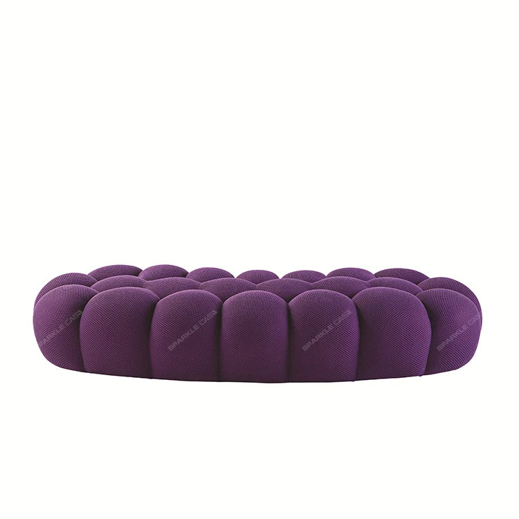 SPARKLE Italian sofa minimalist Rochburg network red designer Nordic small living room pumpkin bubble fabric sofa combination