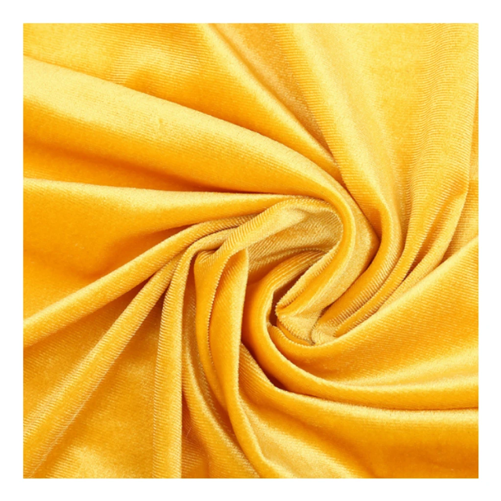 Soft  custom dress textiles shiny spandex fabric ice ks velvet fabrics dress tecido veludo velour shiny fabric