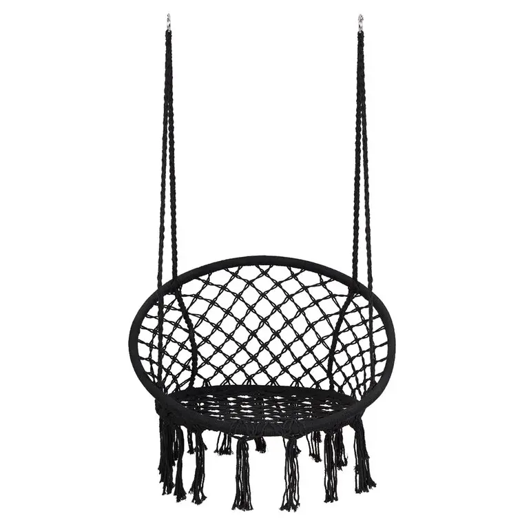 Boho Hammock Swing Cotton Rope Macrame Hanging Chair Wholesale Is Hot Outdoor Metal Bedroom Furniture Modern Small Balcony Seat