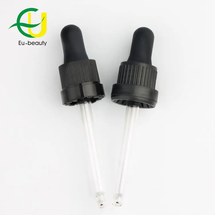 OEM/ODM Ribbed Closure Dropper Cap Glass Pipette Dropper