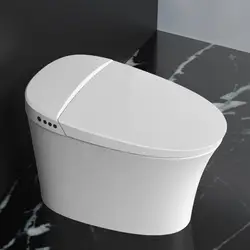 Hotel one piece tankless ceramic electric intelligent smart toilet with bidet