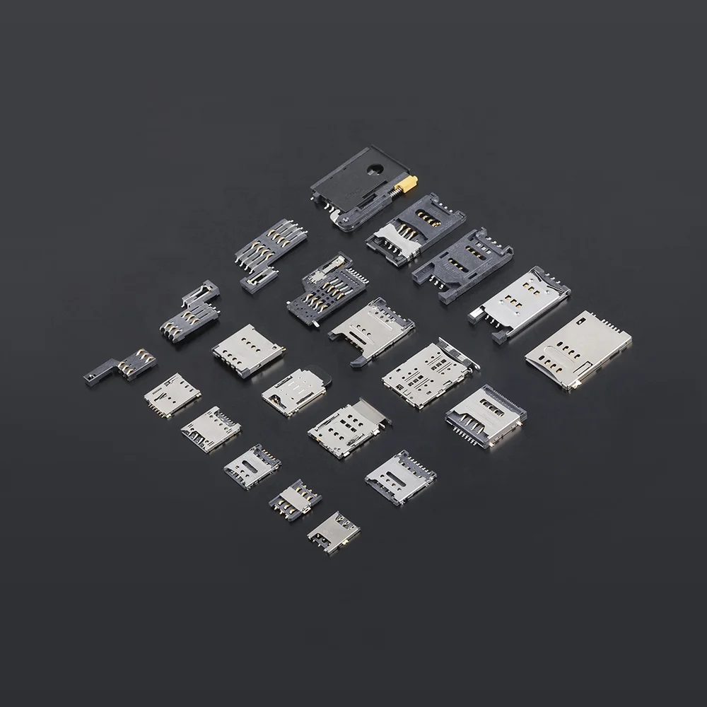 MUP 2 PIN SMT smart card connector holder pcb solder terminal electrical conn for mobile phone pos best sell in Israel India