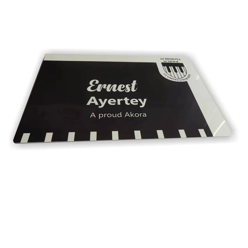 Modern metal wall art custom HD glossy heat transfer metal aluminum Dye sub printing sign for school