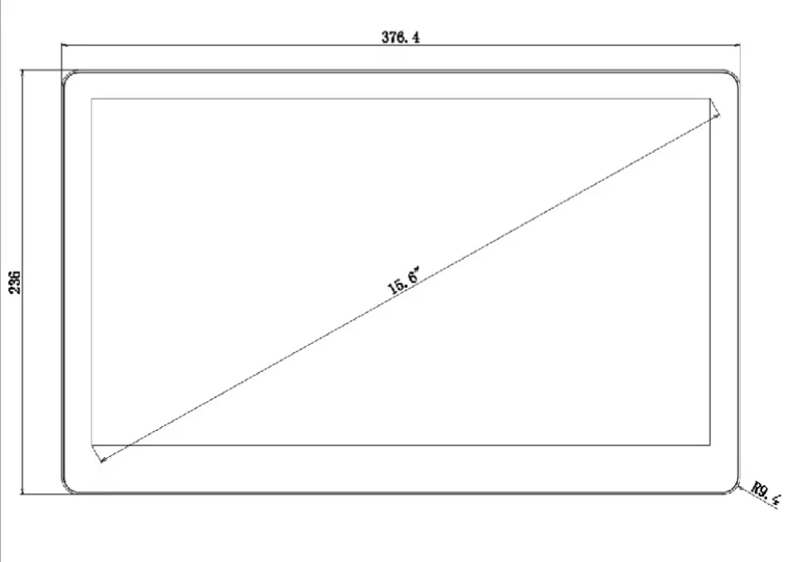 Open Frame  Multi-touch 1920x1080  Display 15.6 Inch Touch Screen monitor