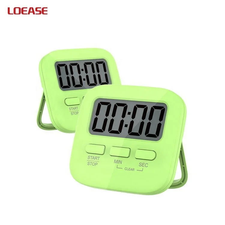 24 Hour Kitchen Silent Classroom Meeting Countdown Vibrator Light Flashing Alarm Visual Analog Timer Clock for Kid