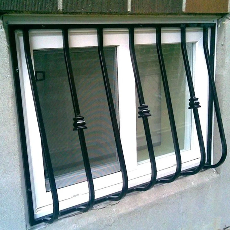 Европейский интерьер безопасности окна дом окна грили дизайн для раздвижных окон гриль OEM