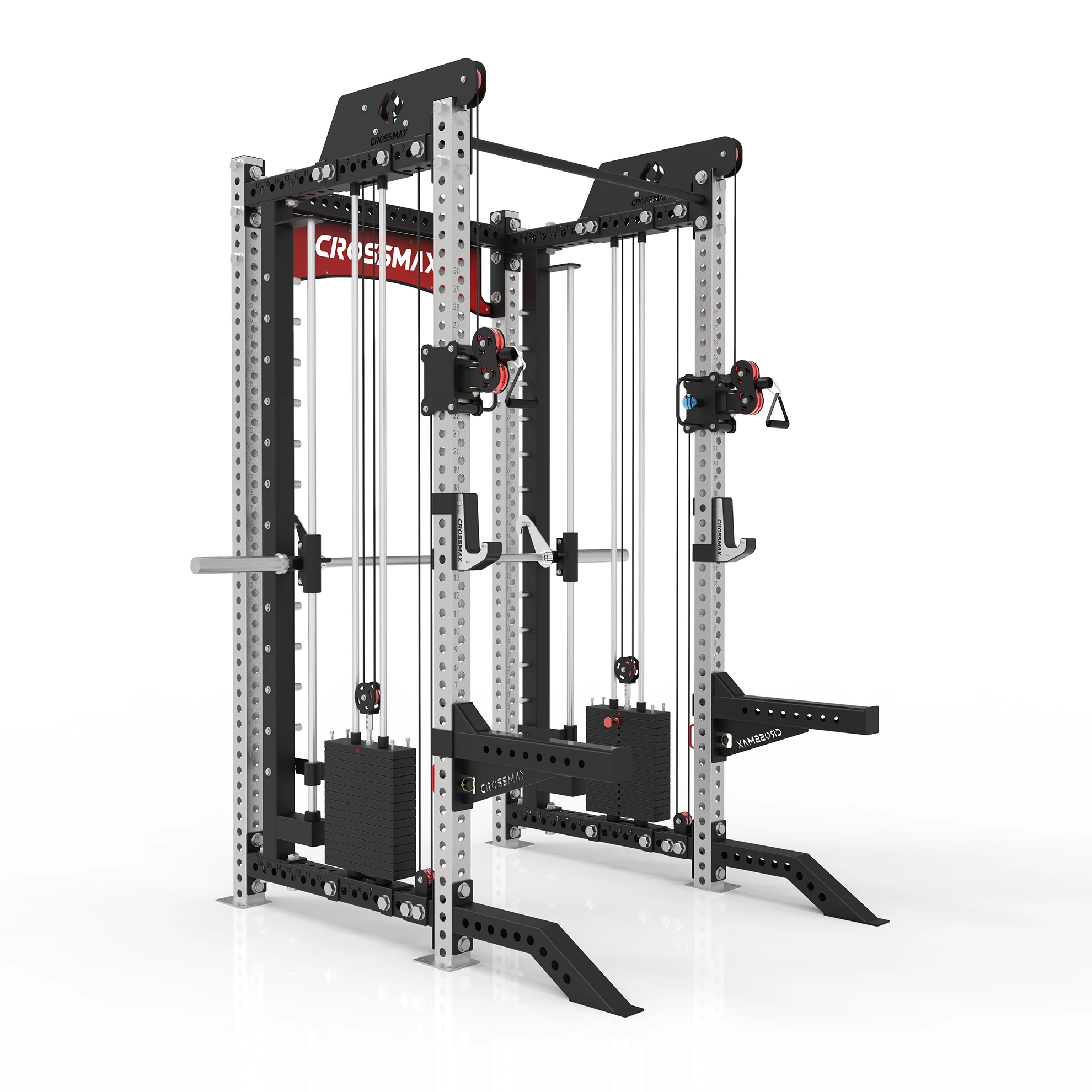 fitness equipment cable crossover machine smith machine multi functional power rack
