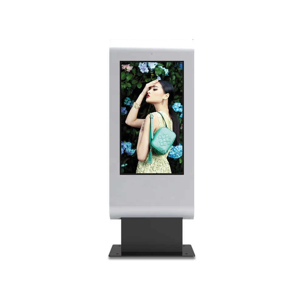 Наружный сенсорный экран рекламный дисплей Totem с Android ЖК Цифровая вывеска напольная стойка для автобусной