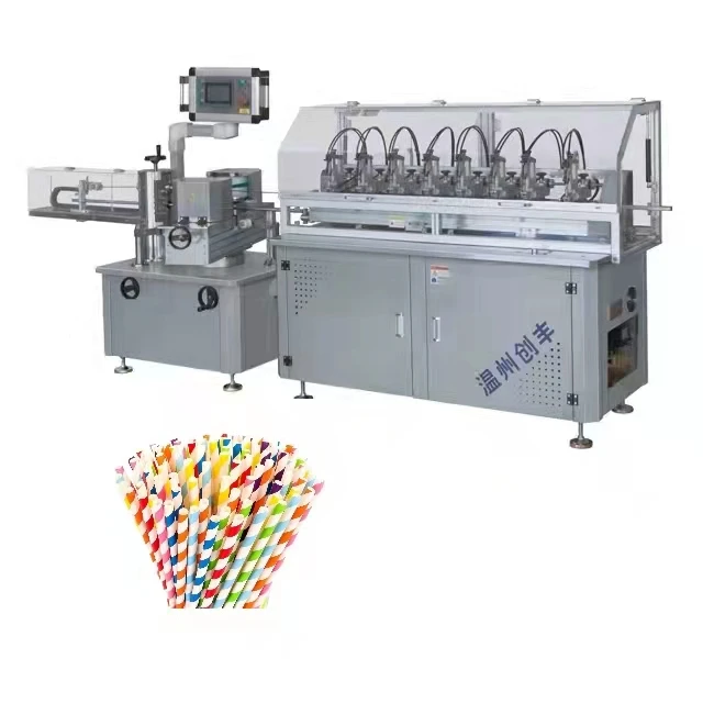 8-blades Cutting Paper Drinking Straw Making Machine with High Speed From ChuangFeng Machinery