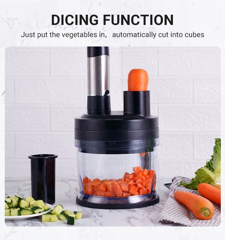 Wholesale multifunctional baby food machine High speed electric hand blender with egg whisk and milk frother