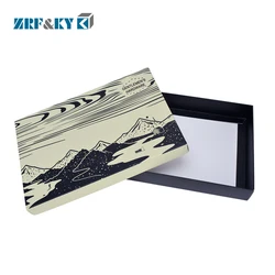Custom Manufacture Recycled Printed  Logo Art Paper Two Parts Cardboard Packaging Gift Box