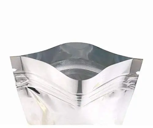 wholesale custom printed aluminum foil bags resealable zip lock silver mylar aluminum foil bags