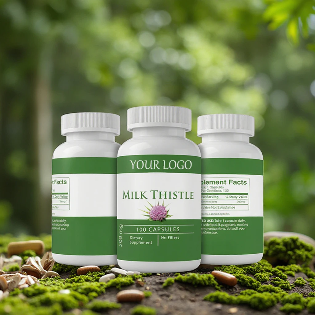 Hot Selling Milk Thistle Seed Extract Powder Milk Thistle Extract for Adult Vegan Milk Thistle Capsules