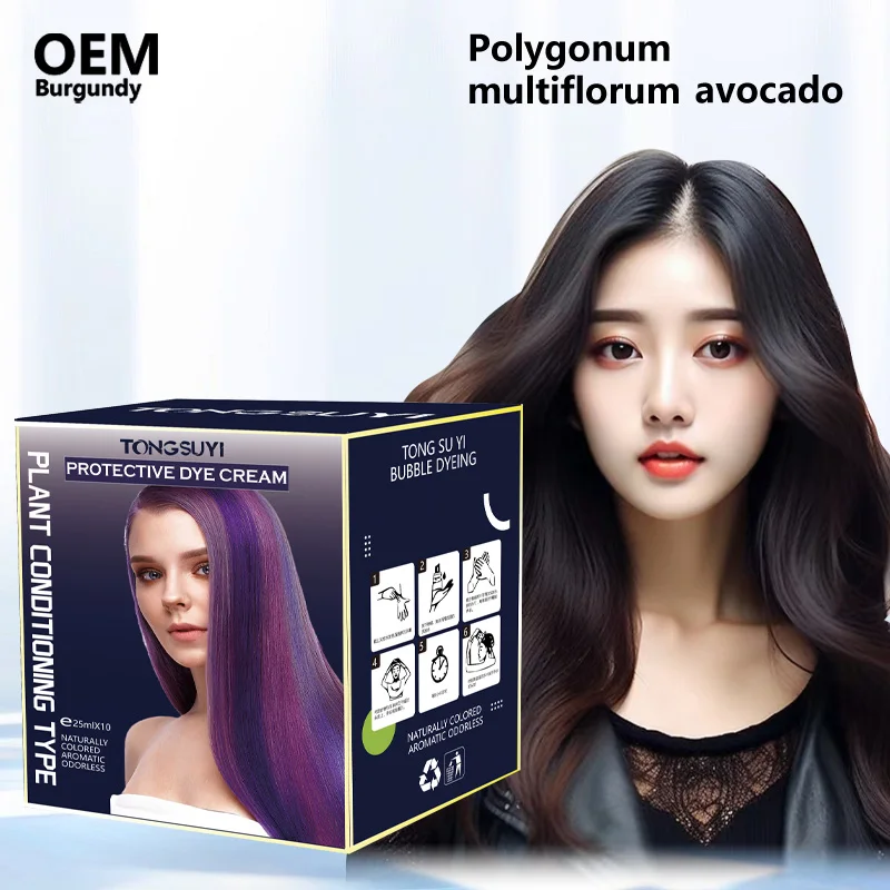 black hair dye shampoo 3 in 1  hair dye color semi- permanent natural hair dye natural black