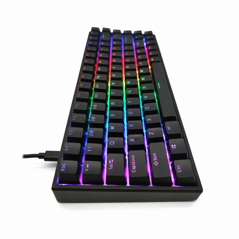 Wholesale 84key Rgb keyboard gaming mechanical Custom keyboard switch white mechanical keyboard oem for laptop
