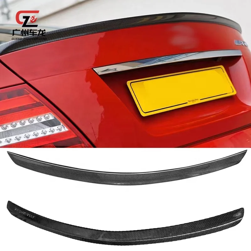 High Quality Carbon Fiber AMG style Rear Spoiler For Mercedes Benz C Class W204 C180 C200 C300 2009-2014 Car Spoiler