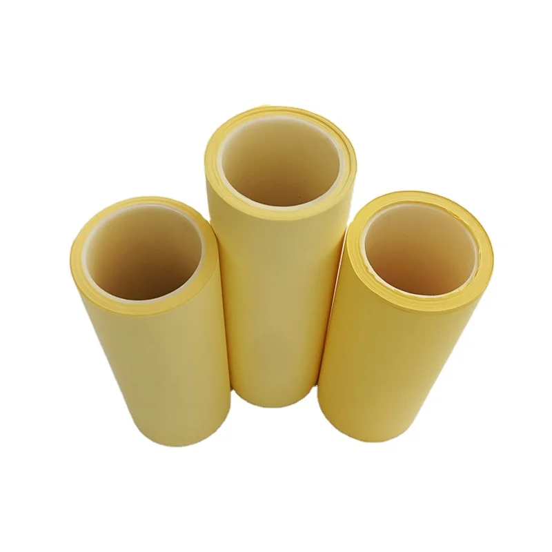 Hot label self-adhesive backing paper yellow single-sided PE single-sided silicone oil release paper