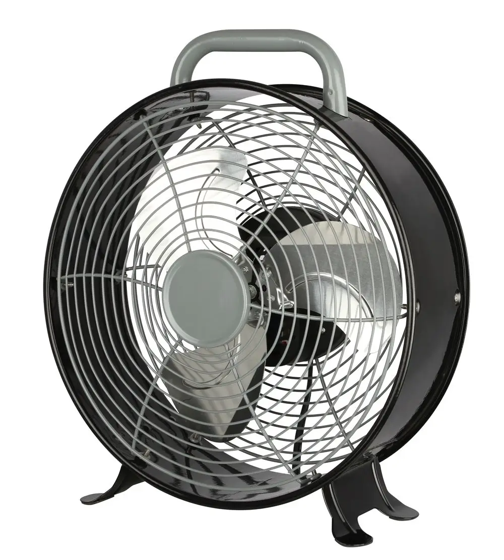 KONWIN  9 inch table fan small metal fan for home Clock design 3 blade TIF-9B