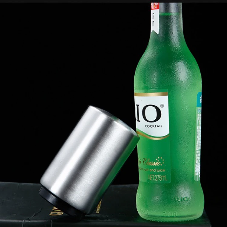 
Portable magnetic automatic beer bottle opener for stainless bottle opener,stainless steel bottle opener automatic for push down 