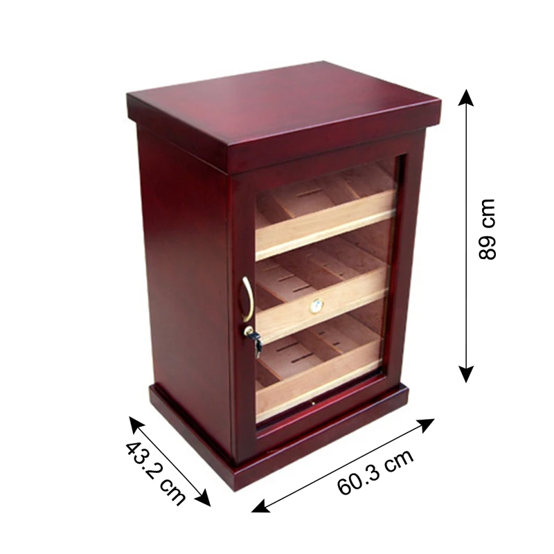 500 Cherry Cigar Display Humidors for Sale Used Humidor Cabinet Cigar Room Large Cigar showcase Rack Cabinet Humidor
