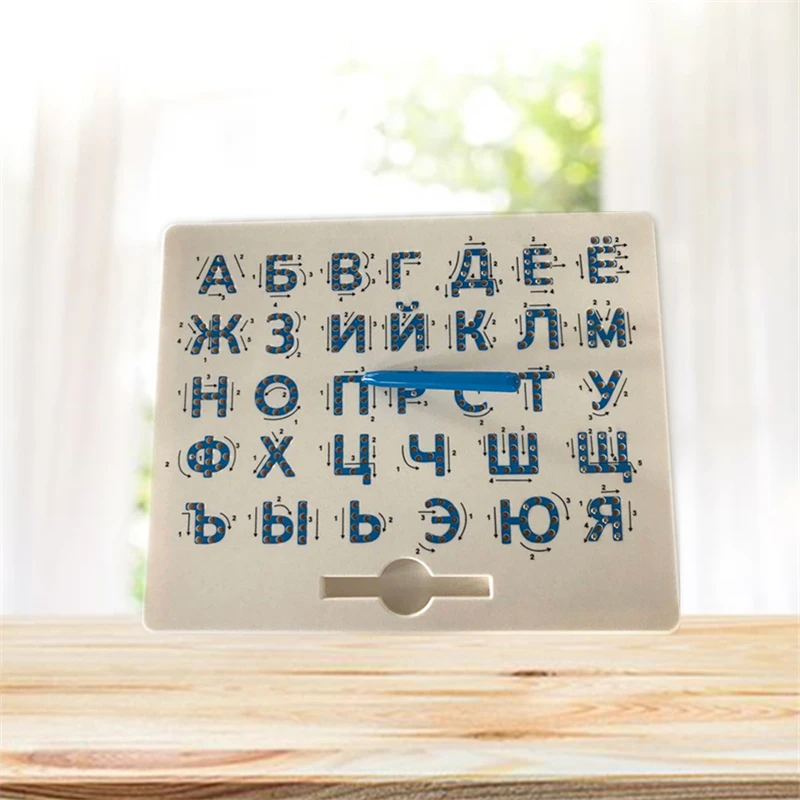 Russian Letter Alphabet Tracing Magpad Magnetic Drawing Board