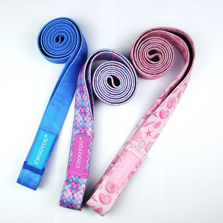 High Quality Custom Elastic Exercise Cotton Polyester Hip Circle Fabric Resistance