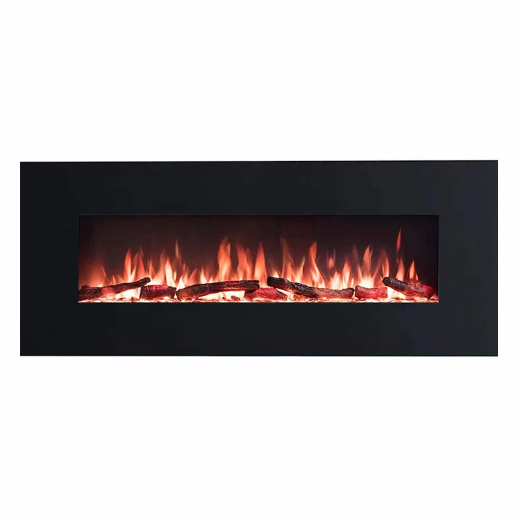 Wall Mounted Electric Fireplace Recessed Fire Place Remote Control Wall Panels
