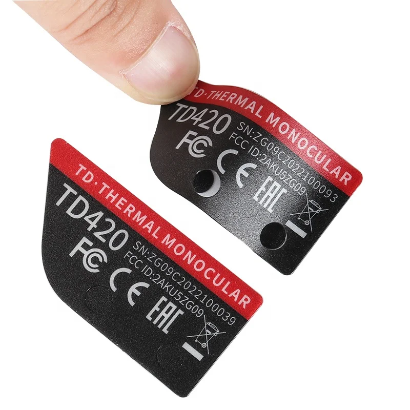 Custom printed PVC double-sided adhesive industrial label sticker