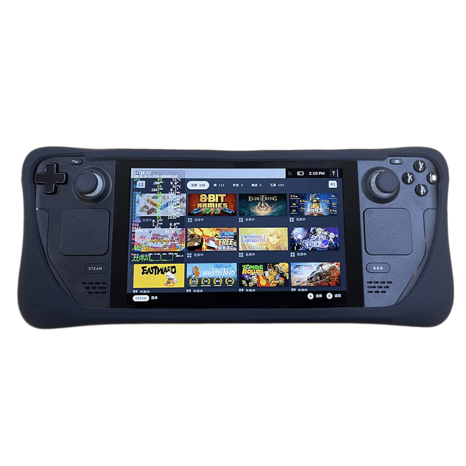 Thicken Steam Deck Non-Slip Silicone Cover Full Body Protector Anti-Scratch Shell Protective Case for Steam Deck